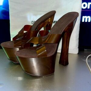 Draya X Femme La Platform Slipper - Chocolate